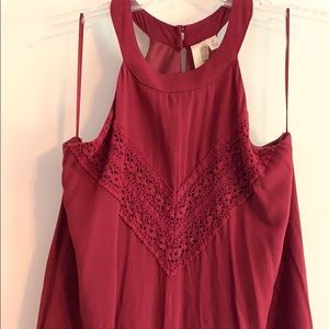 Garnet high neck dress